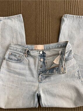 Light Wash Button-Fly Everlane Jeans